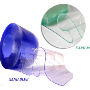 Anti-Static PVC Strip Curtains 200x2mmx50m Jade Green, Blue